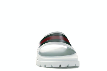 Gucci Web Slide Sandal White