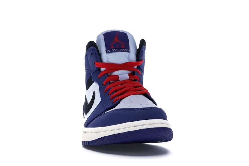 Jordan 1 Mid Deep Royal Blue Black