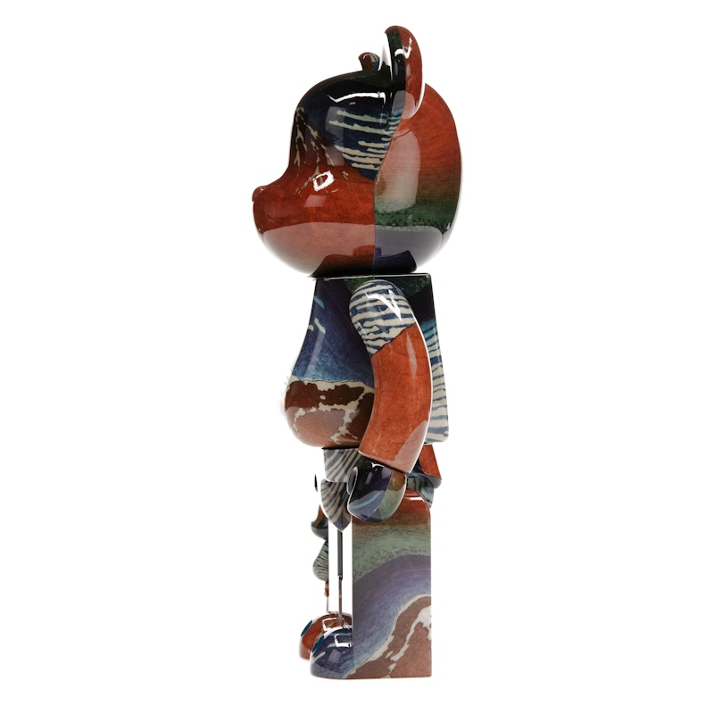 Bearbrick Katsushika Hokusai (Thirty-six Views of Tomitake, Fine Wind, Clear Morning) 100% & 400% Set