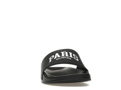 Balenciaga City Pool Slide Paris Black
