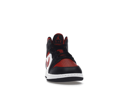 Air Jordan 1 Mid Black Fire Red (GS)