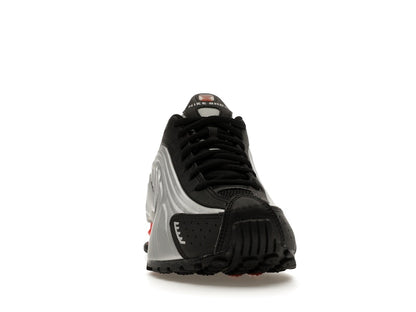 Nike Shox R4 Metallic Silver Black Picante Red (GS)