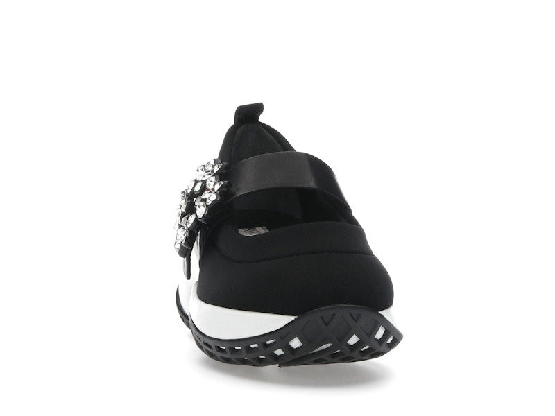 Roger Vivier Viv' Run Babies Black White Crystal Buckle (Women's)