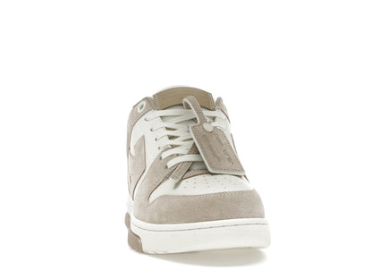 OFF-WHITE Out Of Office OOO Low Tops Beige Natural Suede