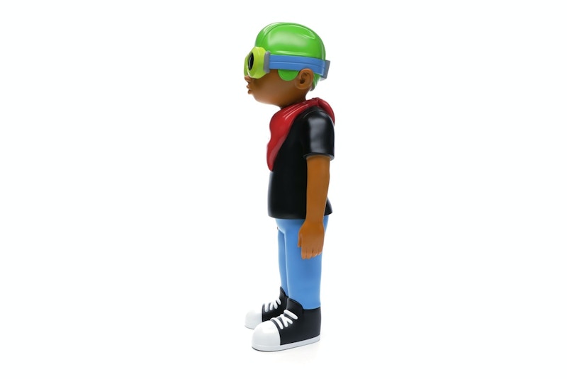Hebru Brantley x Mindstyle Fly Boy Black Tee Vinyl Figure Multi