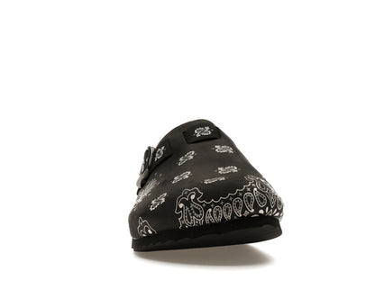 Bravest Studios Suede Paisley Clogs Black