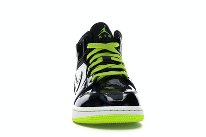 Jordan 1 Mid Black Cyber Mystic Green (GS)