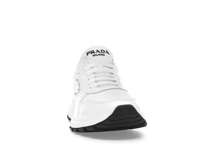 Prada PRAX 01 Sneakers Re-Nylon Brushed Leather White Black