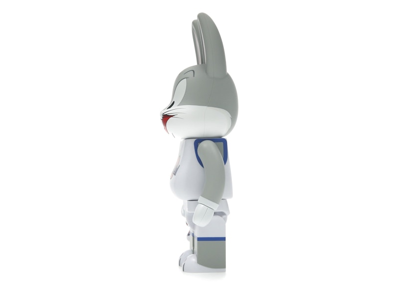 Bearbrick x Space Jam Rabbrick Bugs Bunny 100% & 400% Set Grey