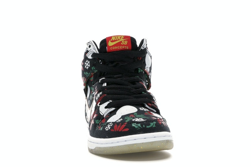 Nike SB Dunk High Concepts Ugly Christmas Sweater Black