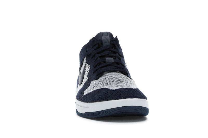 Nike Dunk Low Flyknit College Navy Pure Platinum