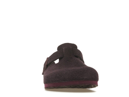 Birkenstock Boston Soft Footbed Suede Wine