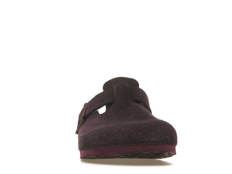 Birkenstock Boston Soft Footbed Suede Wine