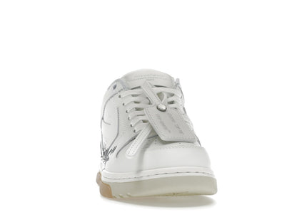 OFF-WHITE Out Of Office OOO Low Tops For Walking White Black