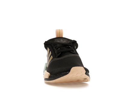 adidas NMD R1 Black Gold Metallic Halo Amber (Women's)