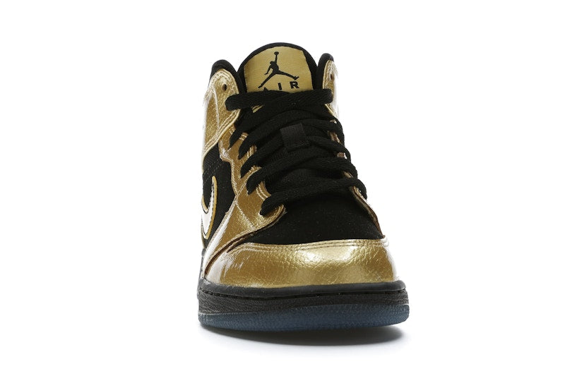 Jordan 1 Mid Metallic Gold Coin Black (GS)