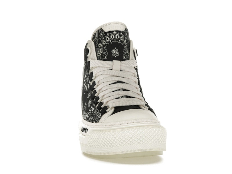 AMIRI Bandana Court Hi-top Sneaker Black White (Women's)