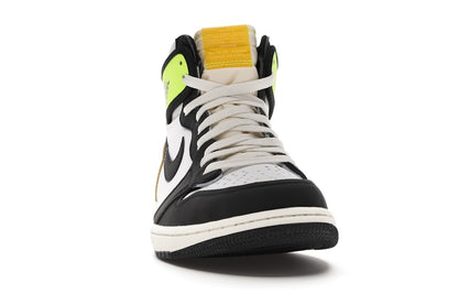 Jordan 1 Retro High White Black Volt University Gold