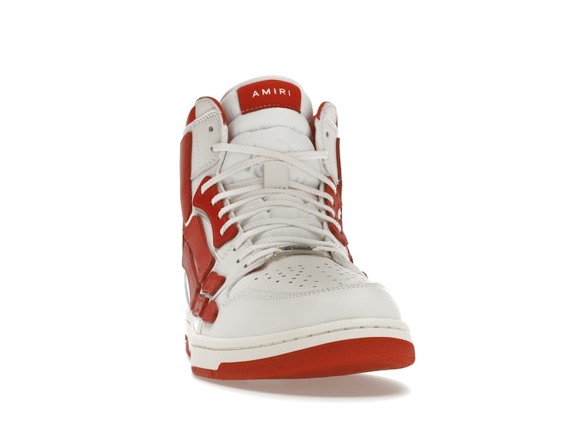 AMIRI Skel Panelled High Top White Red