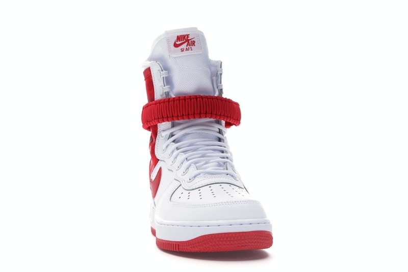 Nike SF Air Force 1 High White University Red