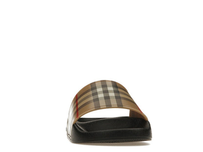 Burberry Check Print Slides Archive Beige (Women's)