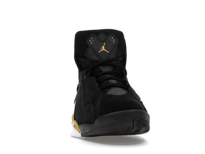 Jordan True Flight Black White Metallic Gold