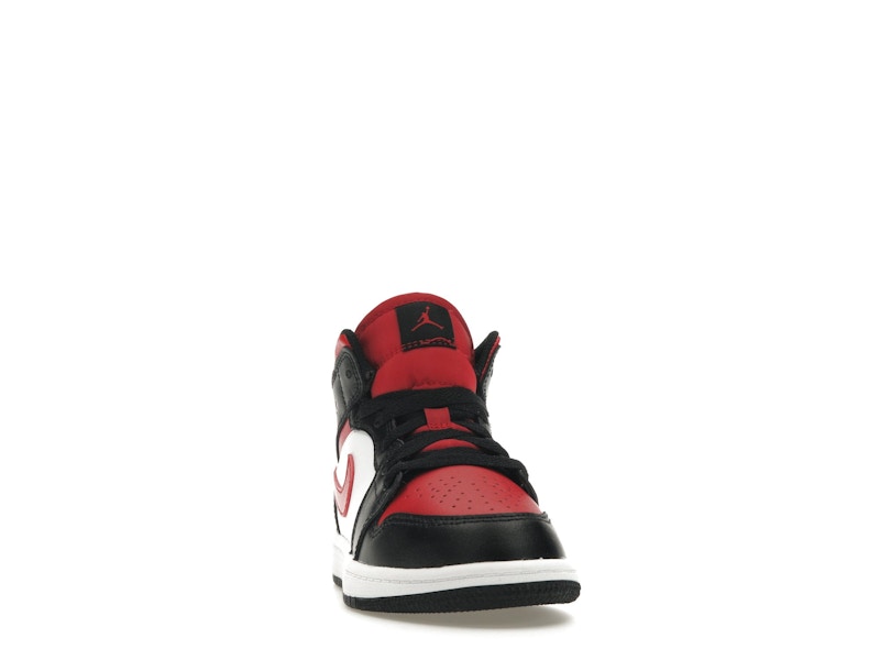 Jordan 1 Mid Black Fire Red (PS)