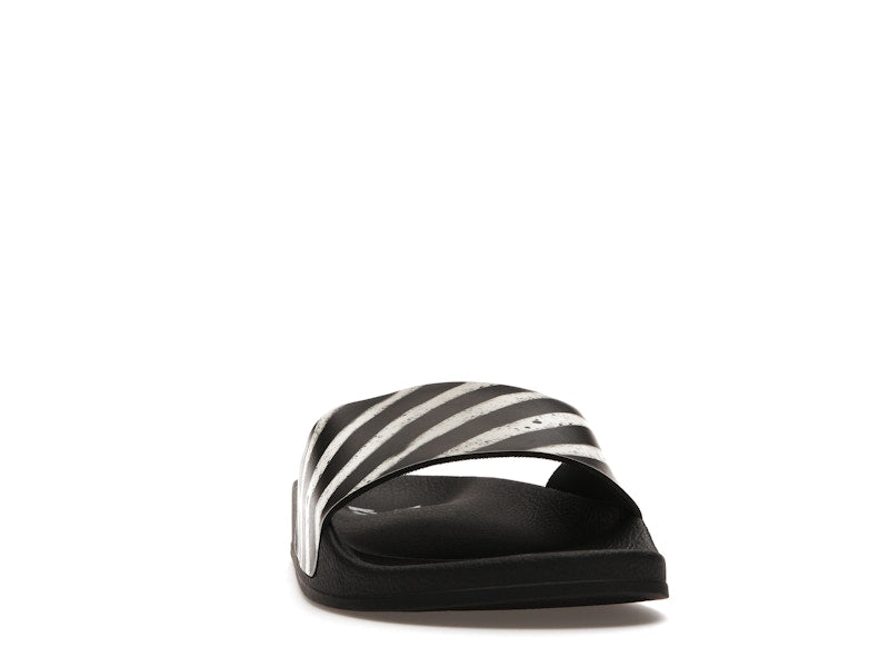 Off-White Spray Stripes Slides Black