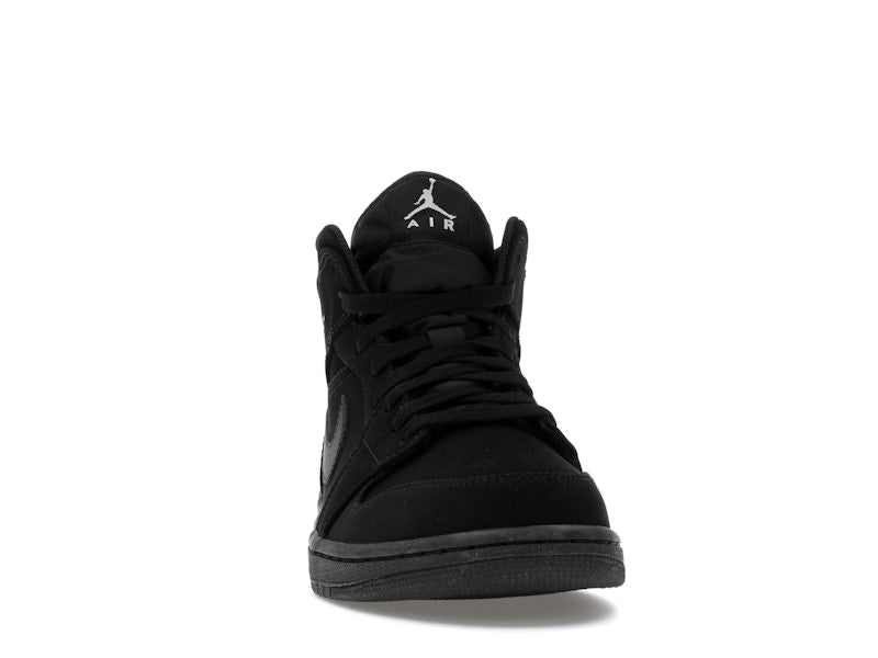 Jordan 1 Mid Black Black White