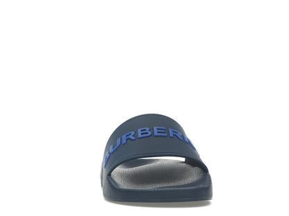 Burberry Embossed Logo Slide Blue