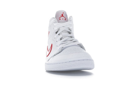 Jordan 1 Mid White University Red (Women's)