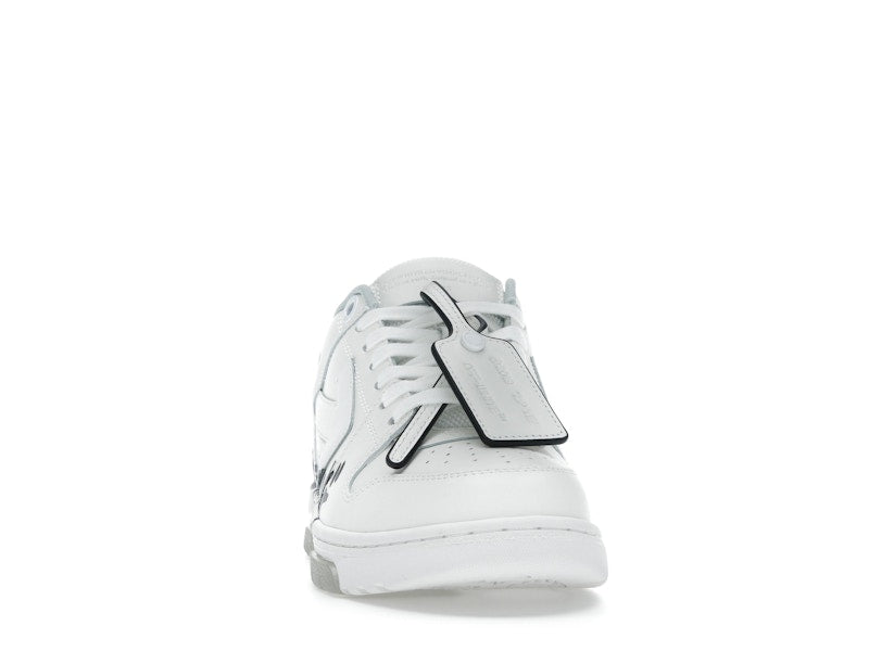 OFF-WHITE Out Of Office OOO Low Tops For Walking White Black (Women's)