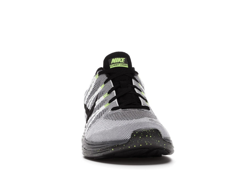 Nike Flyknit Lunar1+ White Black Volt