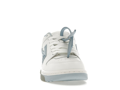 OFF-WHITE Out Of Office OOO Low Tops Embroidered Arrow White Light Blue
