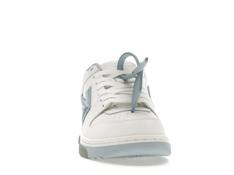 OFF-WHITE Out Of Office OOO Low Tops Embroidered Arrow White Light Blue