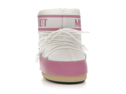 Moon Boot Icon Nylon Low Boot Pink White