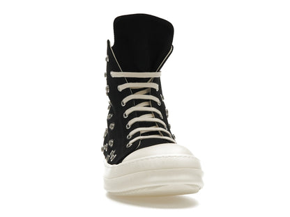 Rick Owens DRKSHDW Sneaks Studded Eyelets Black Milk