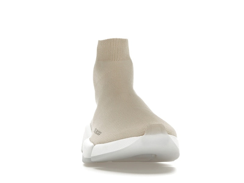 Balenciaga Speed 2.0 Recycled Sole Transparent Sole Beige