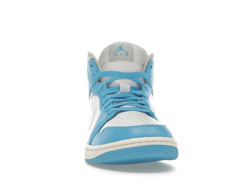 Jordan 1 Mid Dark Powder Blue White Sail Neutral Grey (Women's)