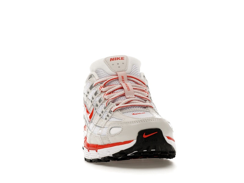 Nike P-6000 White Platinum Tint Black Picante Red (Women's)