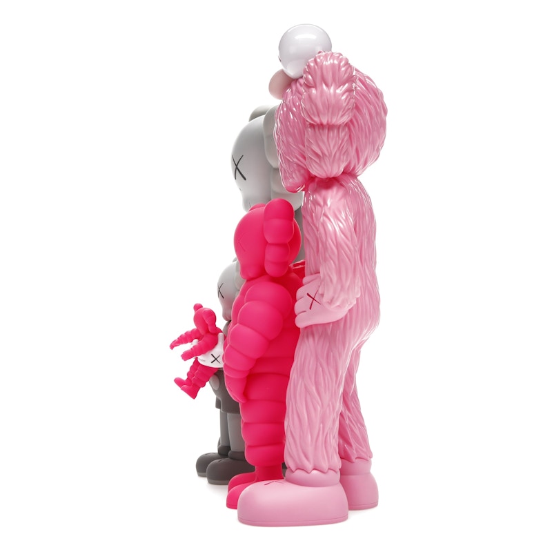KAWS Family Vinyl Figures Grey/Pink
