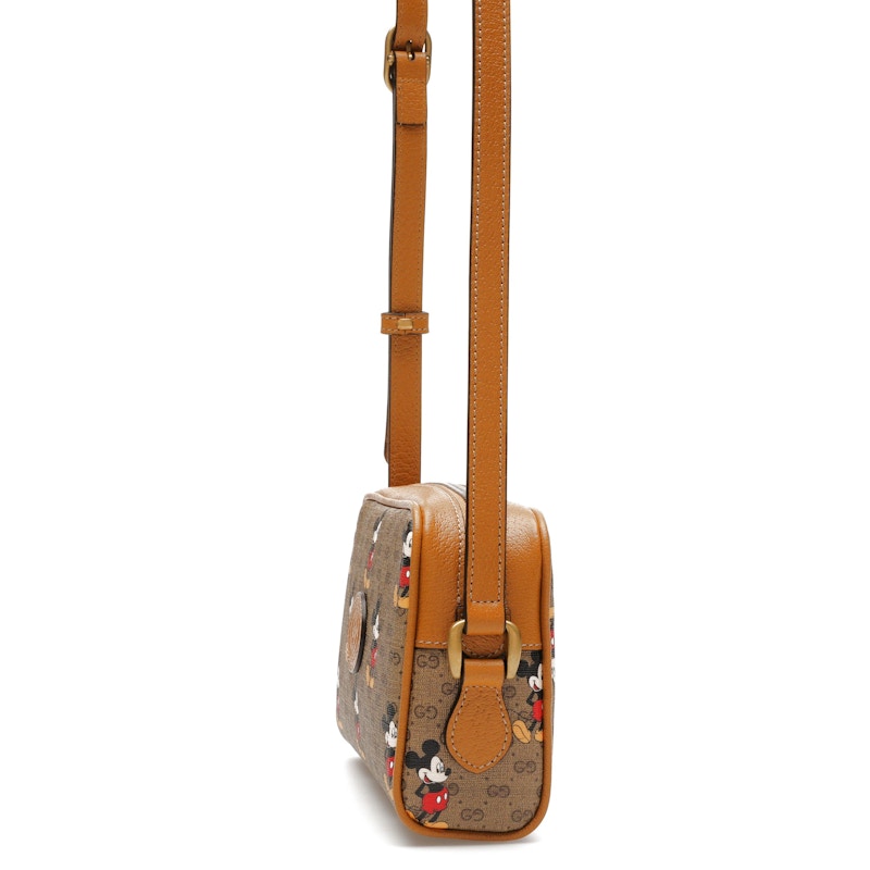Gucci x Disney Mickey Mouse Crossbody Bag Brown