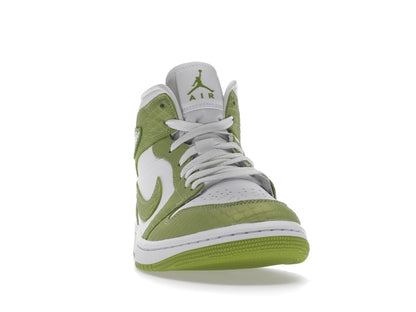 Jordan 1 Mid Green Python (Women's)