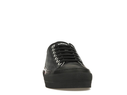 Burberry Vintage Check Canvas Low-Top Sneaker Dark Charcoal