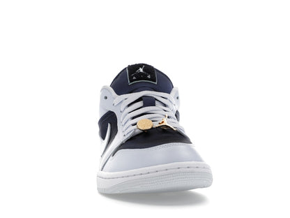 Jordan 1 Low SE Football Grey White Gym Red Midnight Navy (Women's)