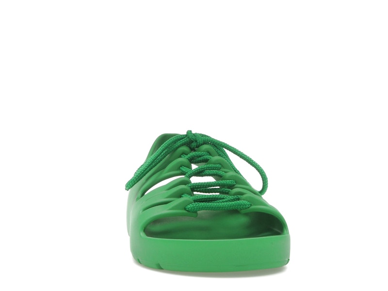 Bottega Veneta Jelly Lace Up Sandal Green