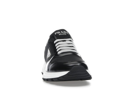 Prada PRAX 01 Sneakers Re-Nylon Brushed Leather Black White