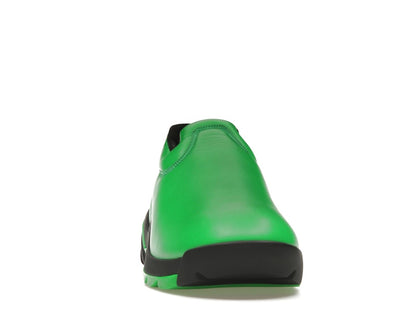 Bottega Veneta Lagoon Low Top Leather Sneaker Black Green