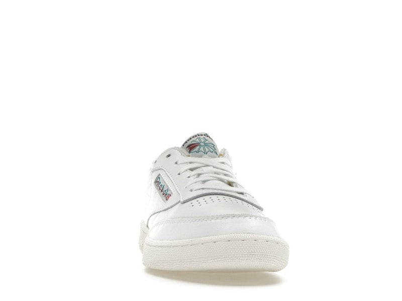 Reebok Club C 85 White Teal Burgundy Logo