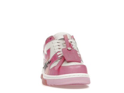 OFF-WHITE Out Of Office OOO "For Walking" Low Tops Pink Tie Dye